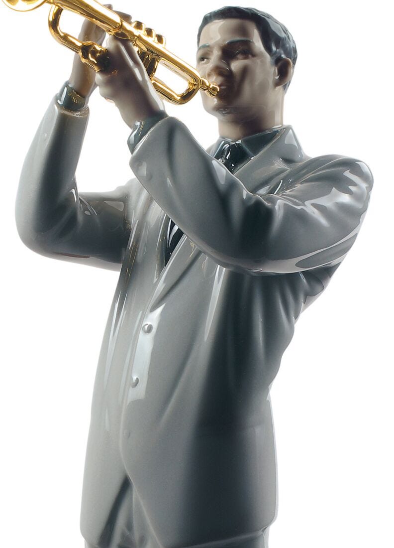 Figurina Trombettista jazz in Lladró