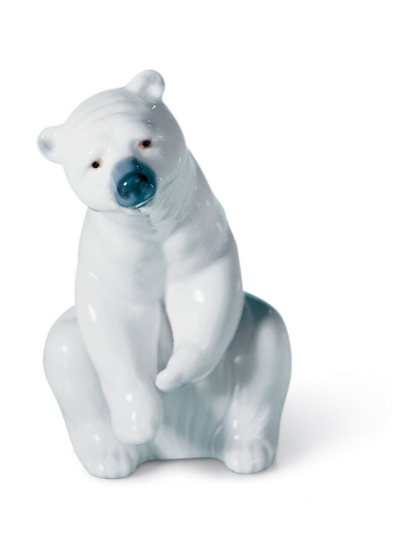 Resting Polar Bear Figurine in Lladró