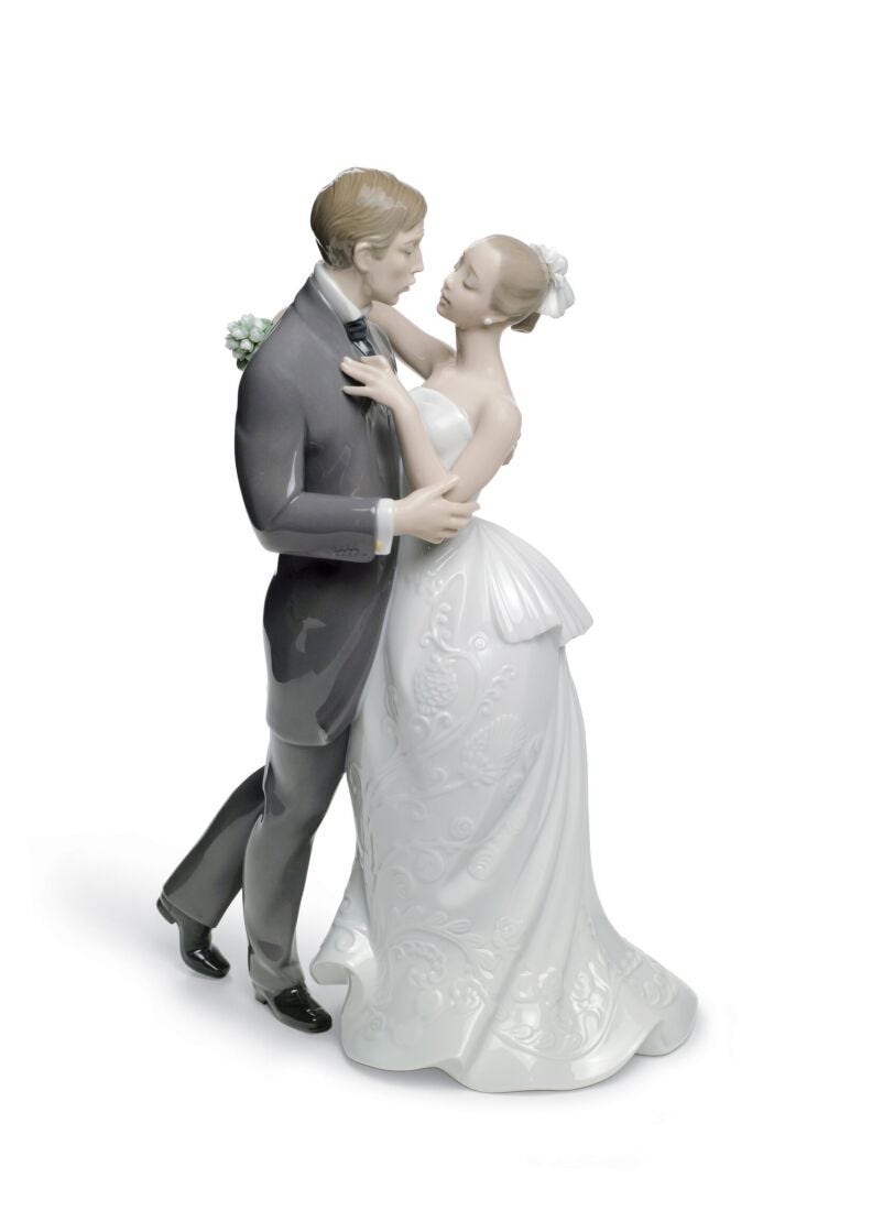 Figurina Coppia Il valzer dei fidanzati in Lladró