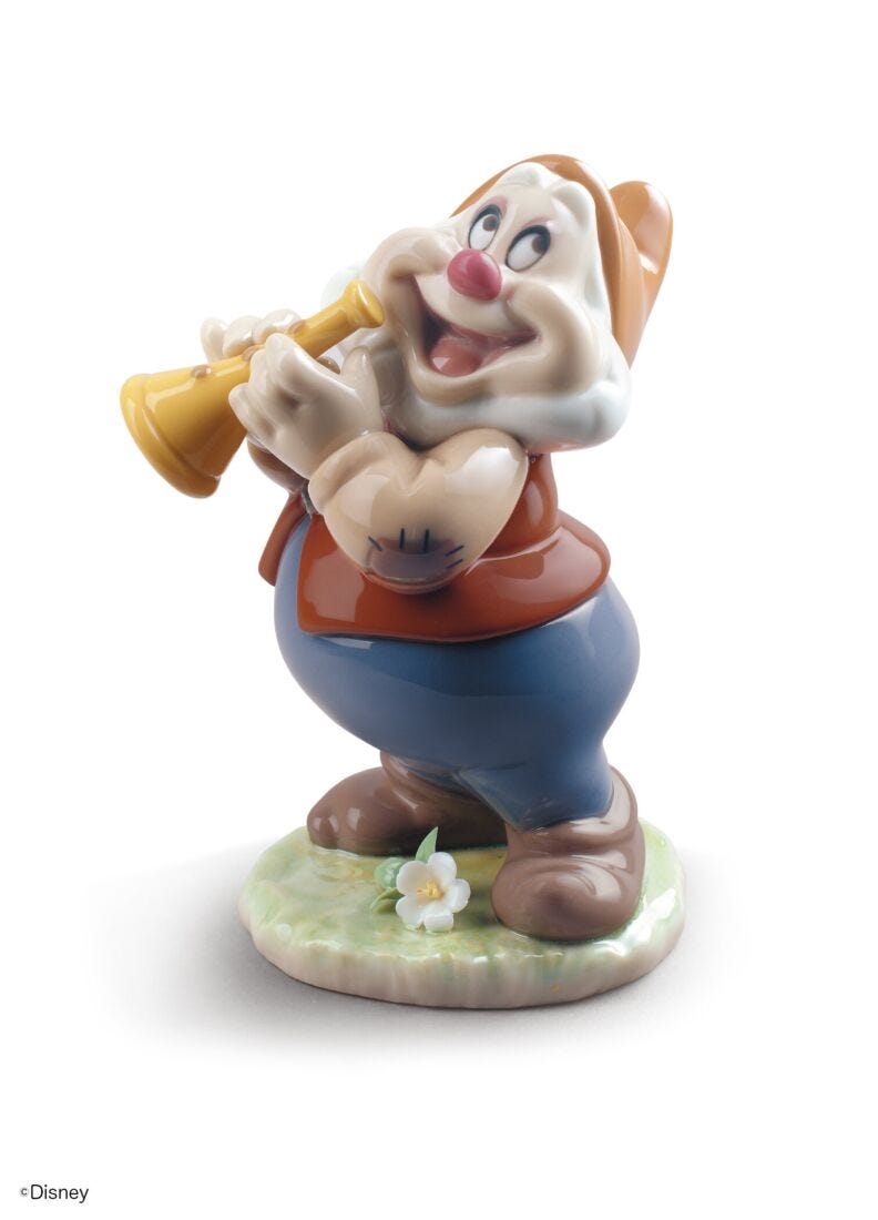 Happy Snow White Dwarf Figurine, 1 of 2