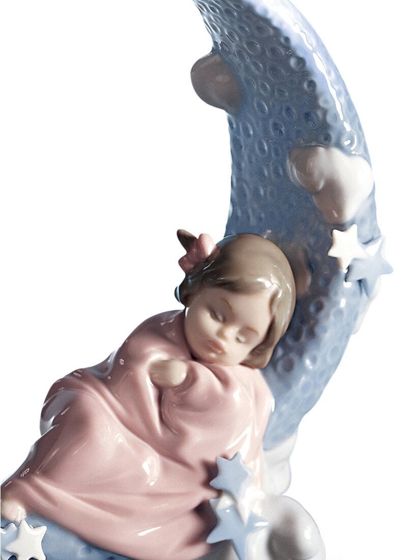 Heavens' LullaBy Girl Figurine in Lladró