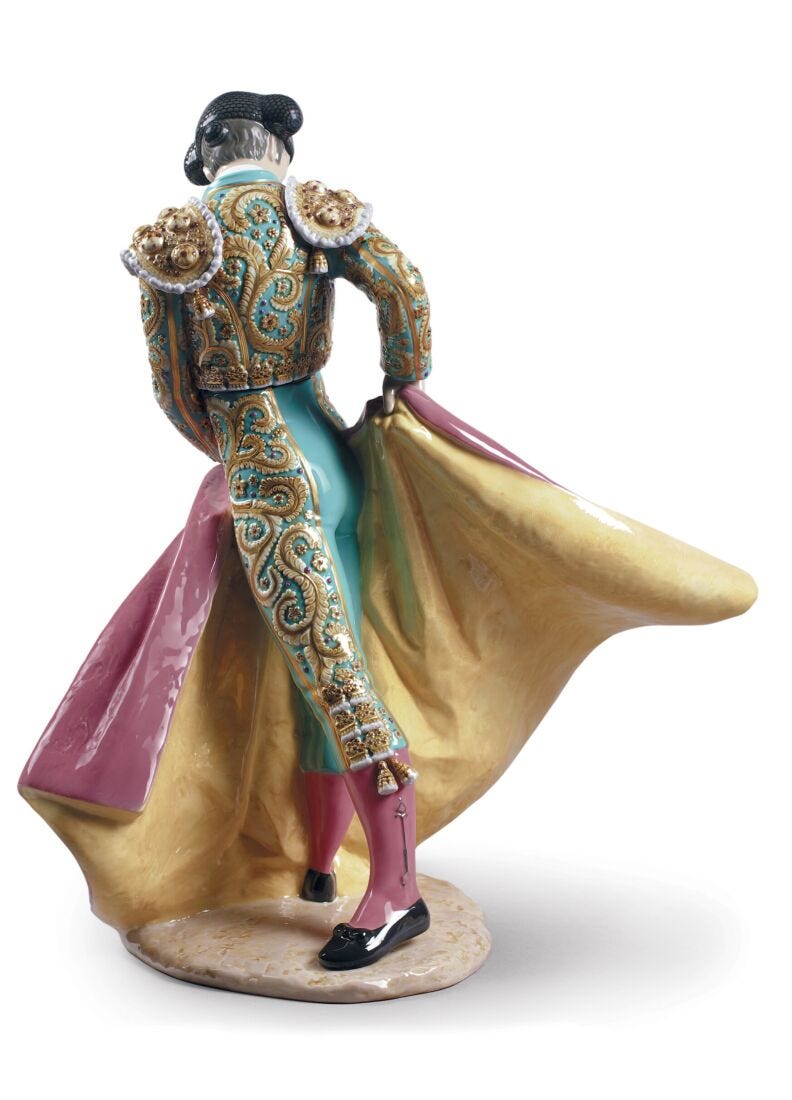 Scultura Il matador. (Verde). Edizione limitata in Lladró