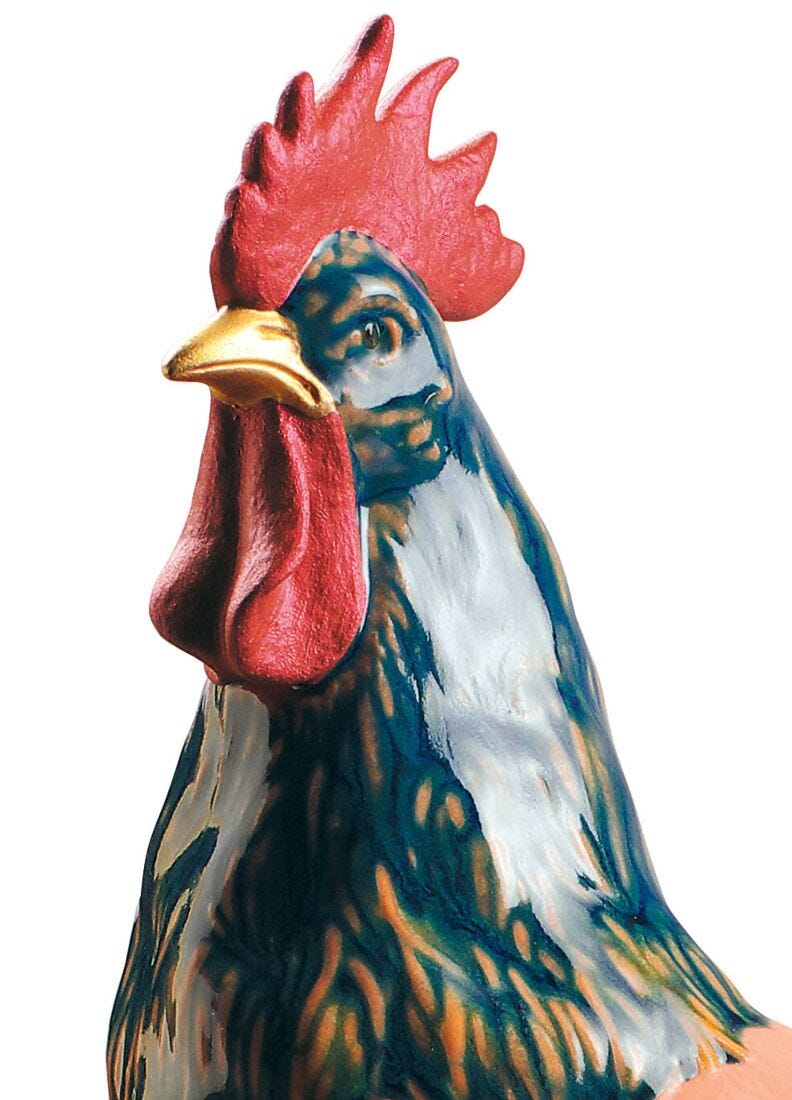 The Rooster Figurine. Limited Edition in Lladró