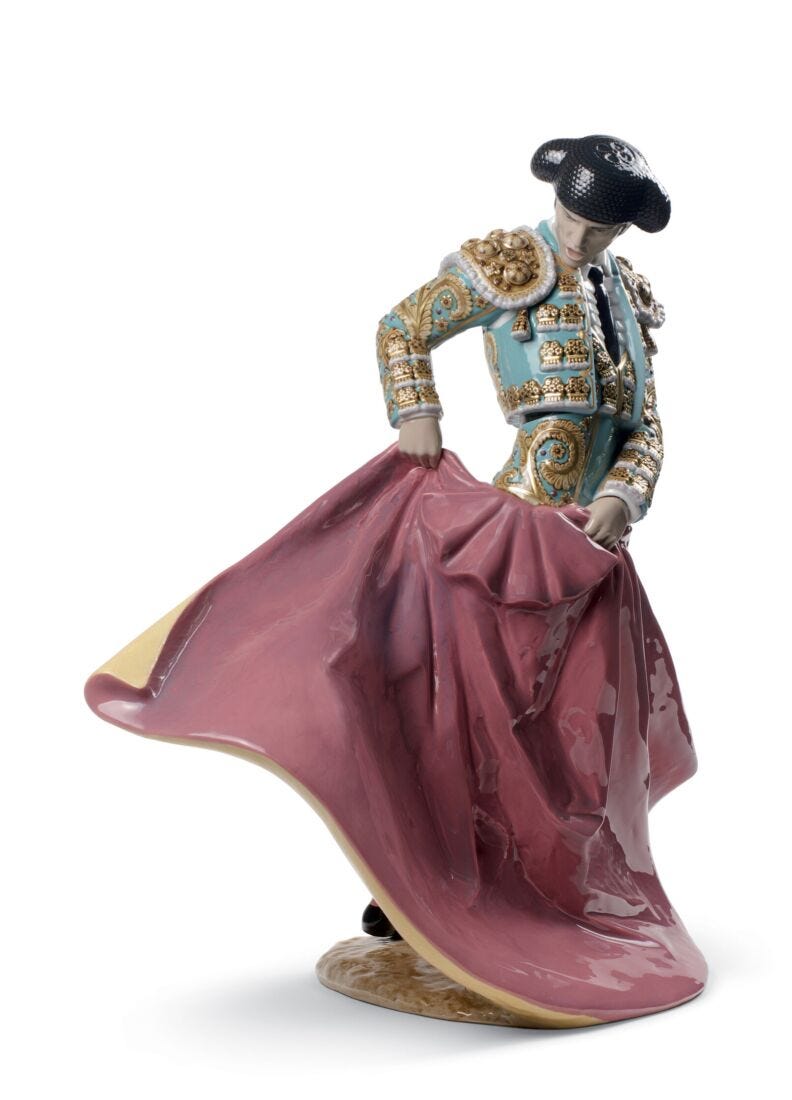 Scultura Il matador. (Verde). Edizione limitata in Lladró