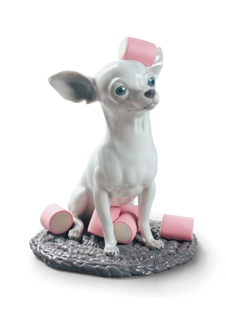 Figurina Chihuahua con marshmallows in Lladró