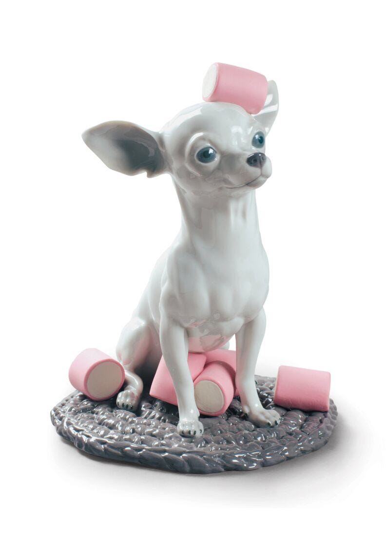 Chihuahua with Marshmallows Dog Figurine in Lladró