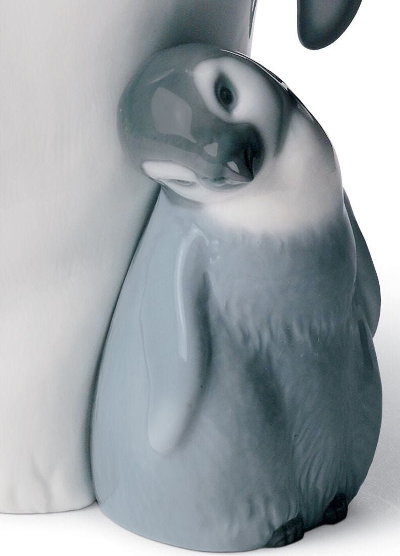 Figura Pingüino con cría en Lladró