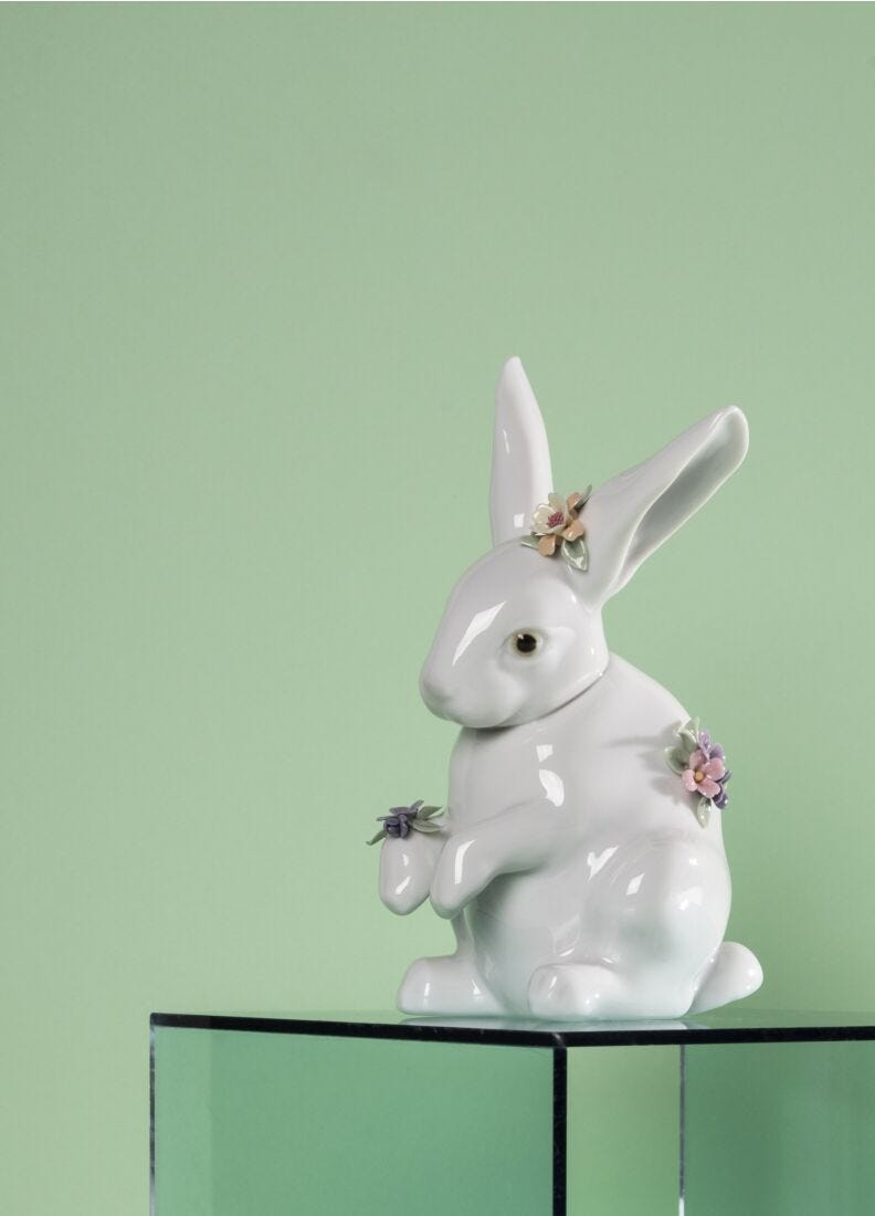 Attentive Bunny Figurine - Lladro-USA