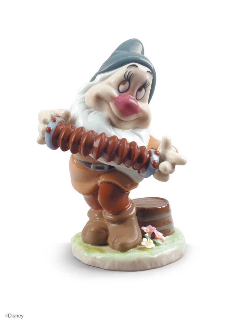 Bashful Snow White Dwarf Figurine in Lladró