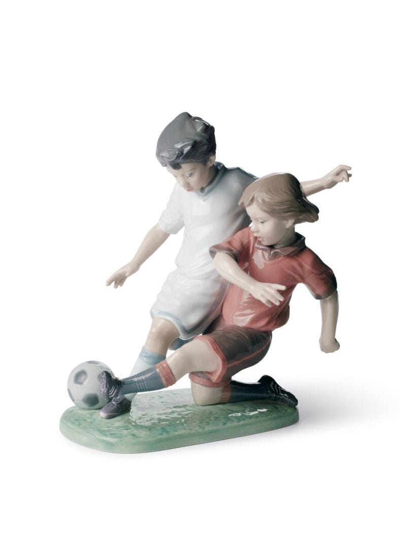Fair Play Children Football Figurine in Lladró