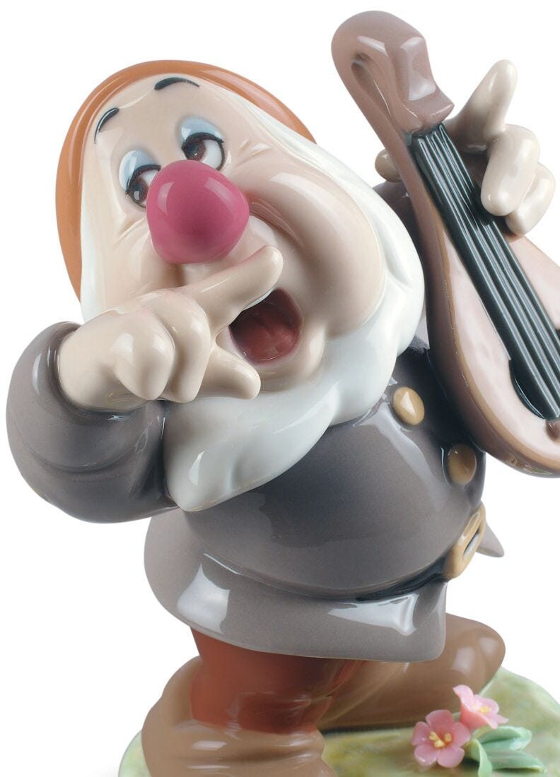 Sneezy Snow White Dwarf Figurine in Lladró