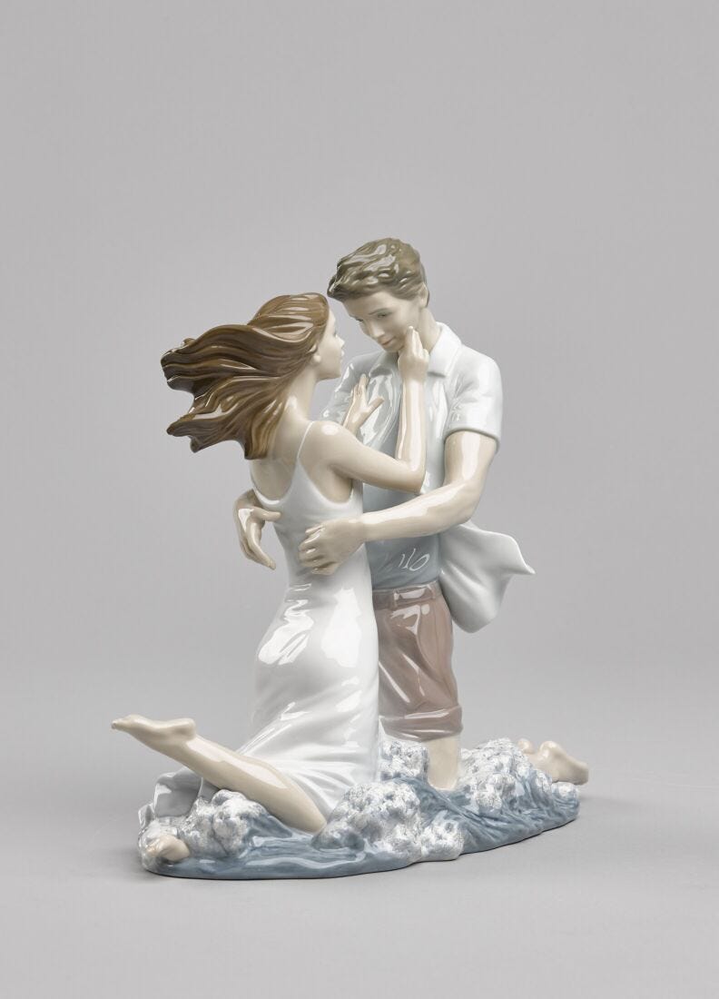 The Thrill of Love Couple Figurine in Lladró