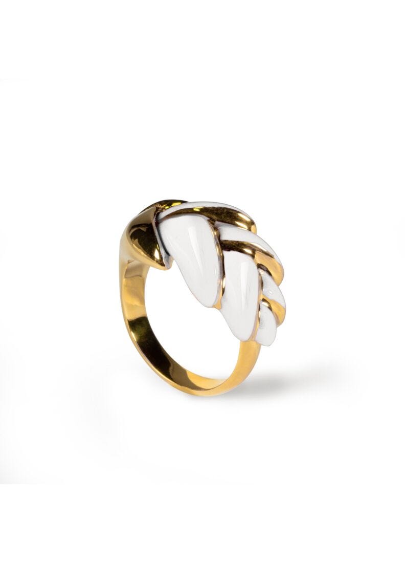 Heliconia Metal Ring. Adjustable in Lladró