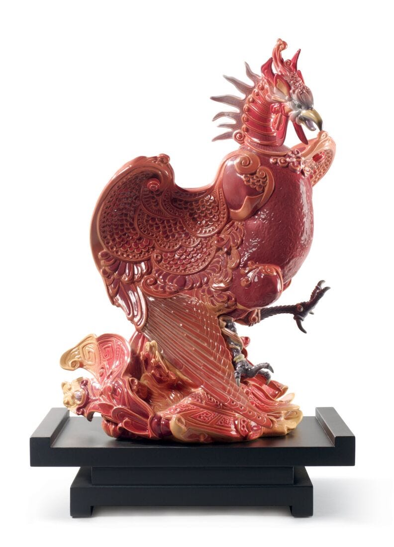 Rise of The Phoenix Sculpture. Limited Edition in Lladró