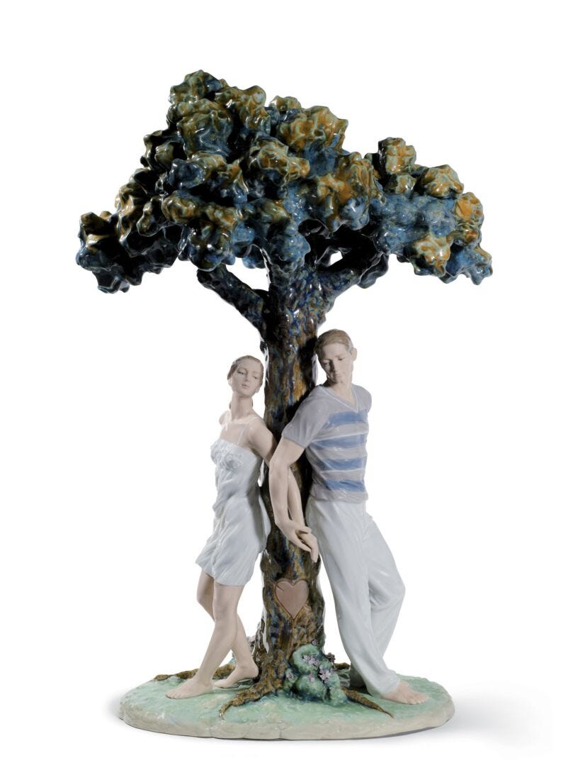 Figura pareja El árbol de los enamorados en Lladró