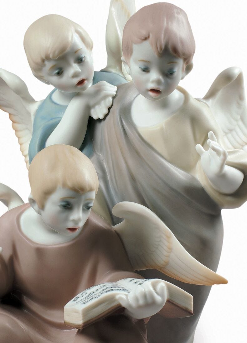 Figurina Coro di piccoli angeli in Lladró