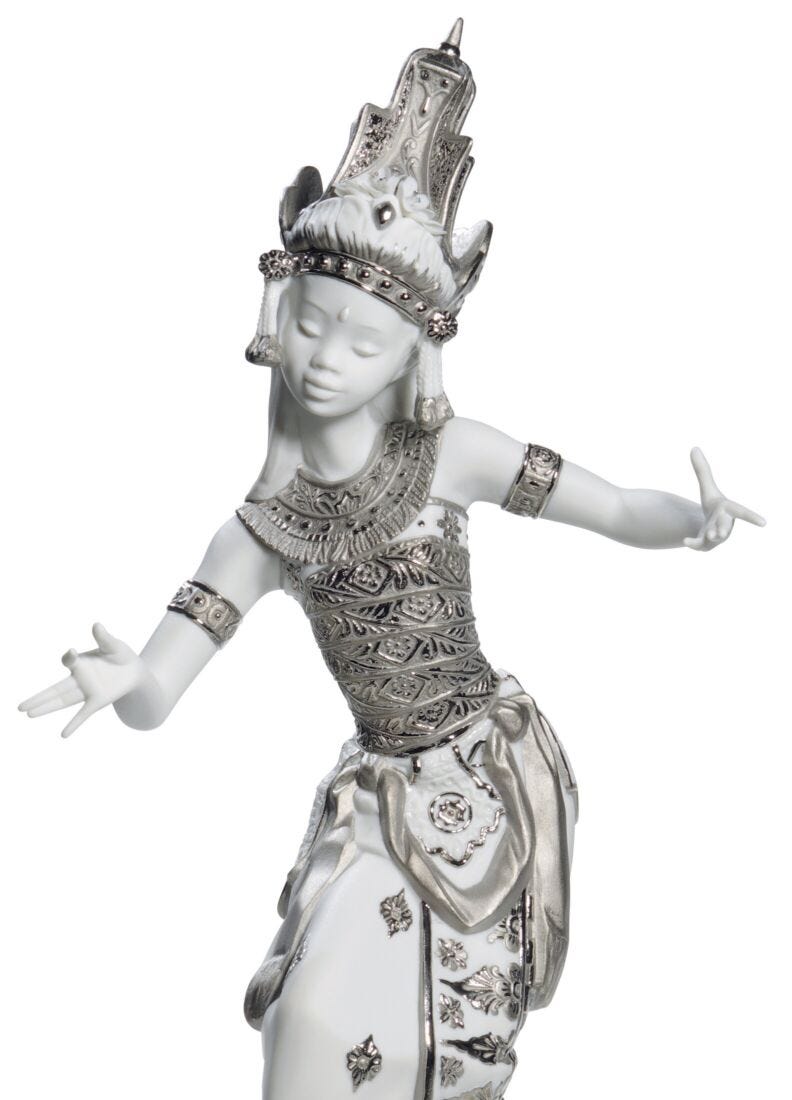 Figurina Danzatrice di Bali. Lustro argento in Lladró