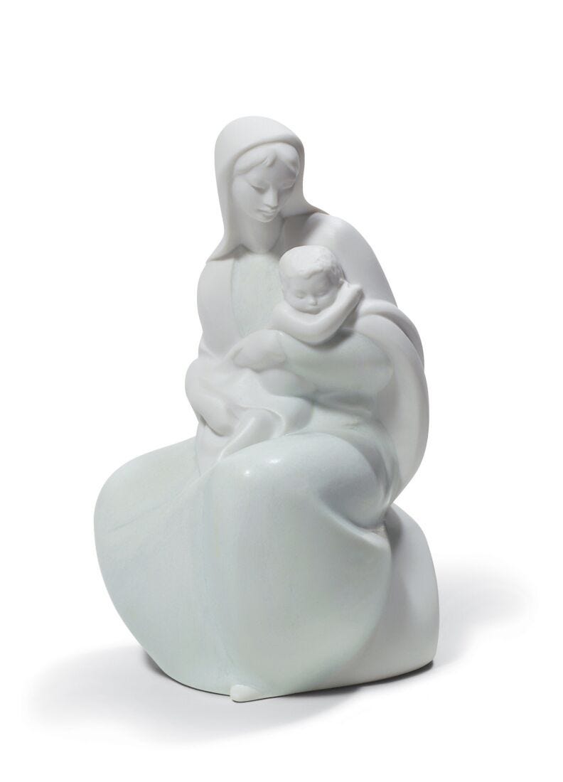 Figurina Madonna con Bambino in Lladró