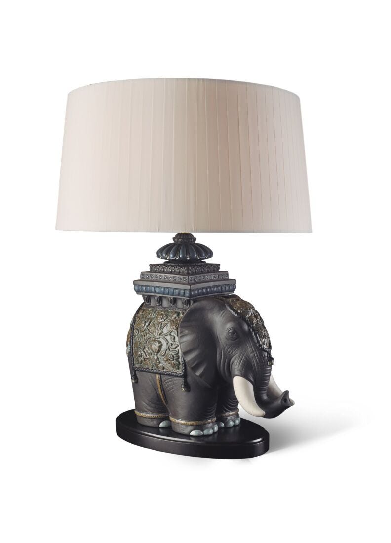 Lámpara de mesa Elefante de Siam (CE) en Lladró
