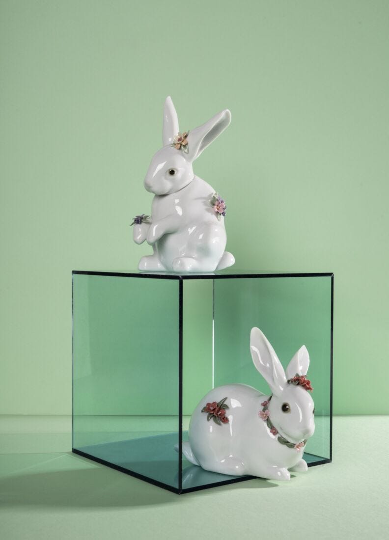 Attentive Bunny Figurine - Lladro-USA