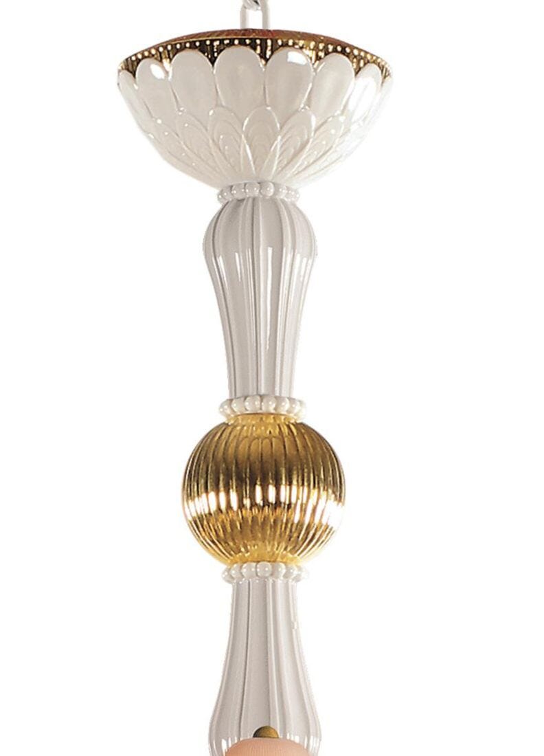 Ivy and Seed 16 Lights Chandelier. Medium Flat Model. Golden Luster (CE/UK/CCC) in Lladró