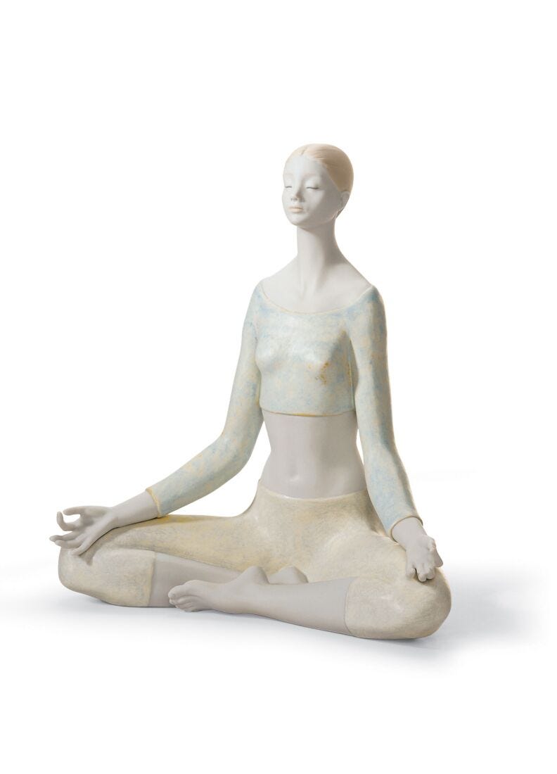 Yoga I Woman Figurine in Lladró