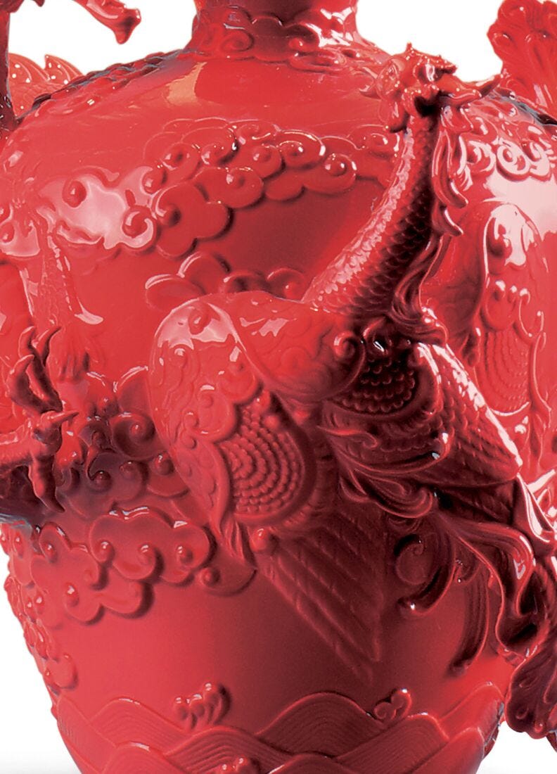 Dragon and Phoenix Table Lamp (US) in Lladró