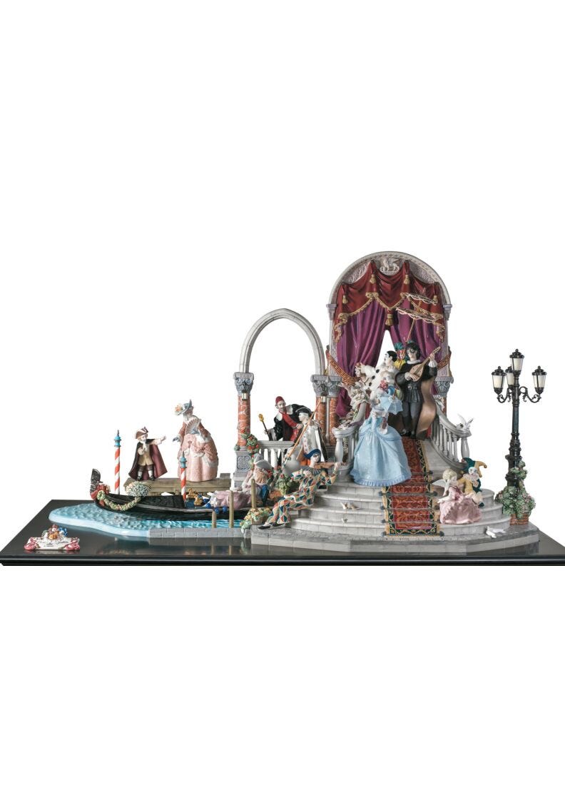 Carnival in Venice Sculpture. Limited Edition in Lladró