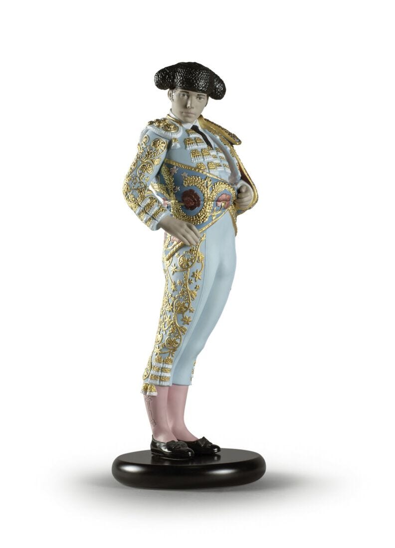 Bullfighter Figurine. Blue. Limited Edition in Lladró