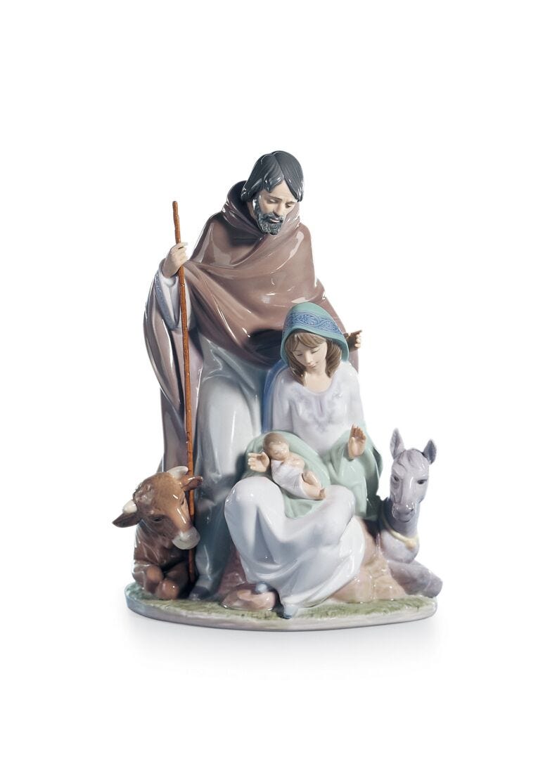 Joyful Event Nativity Figurine in Lladró