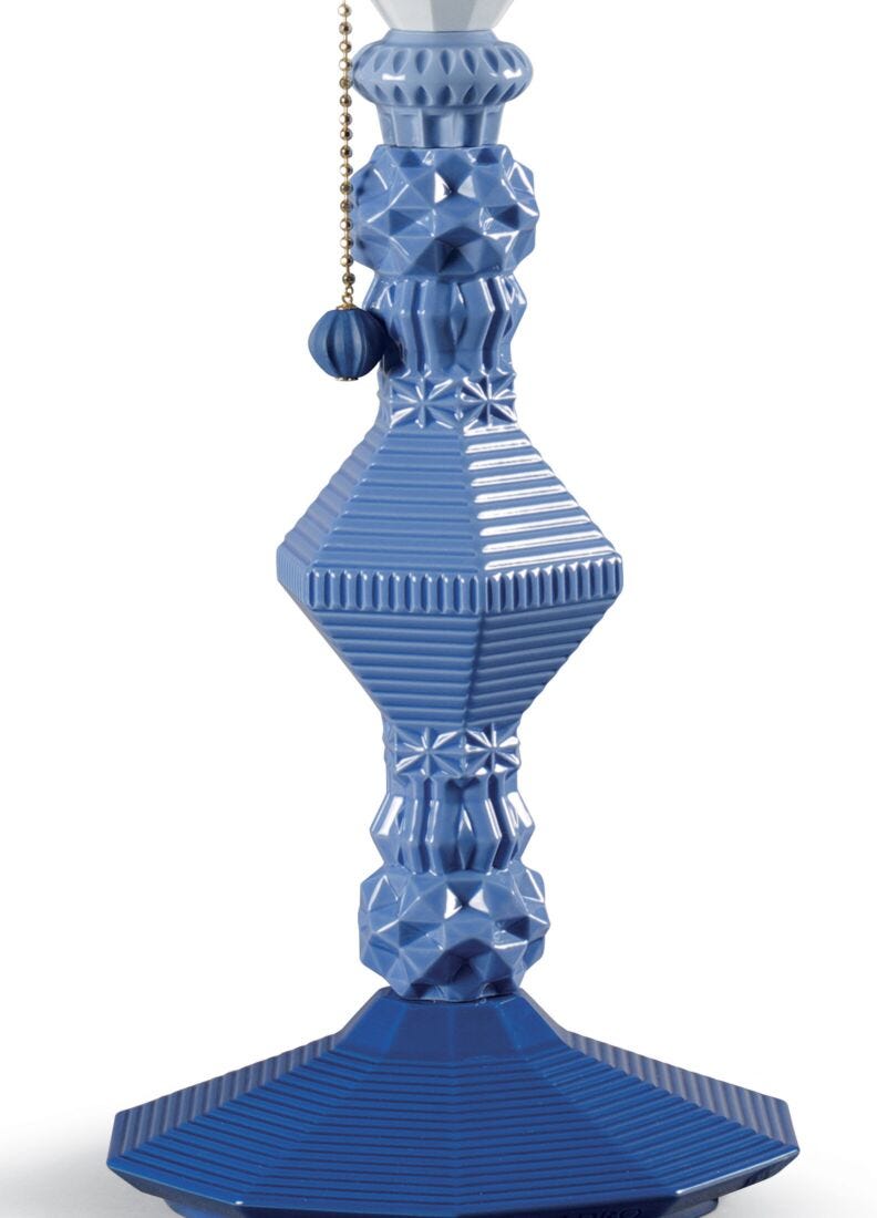 Belle de Nuit Table Lamp. Blue (US) in Lladró