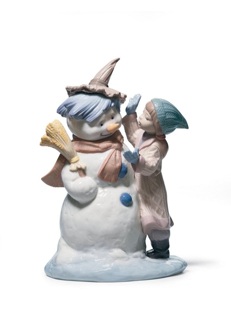 Figura muñeco de nieve Solo le falta hablar en Lladró