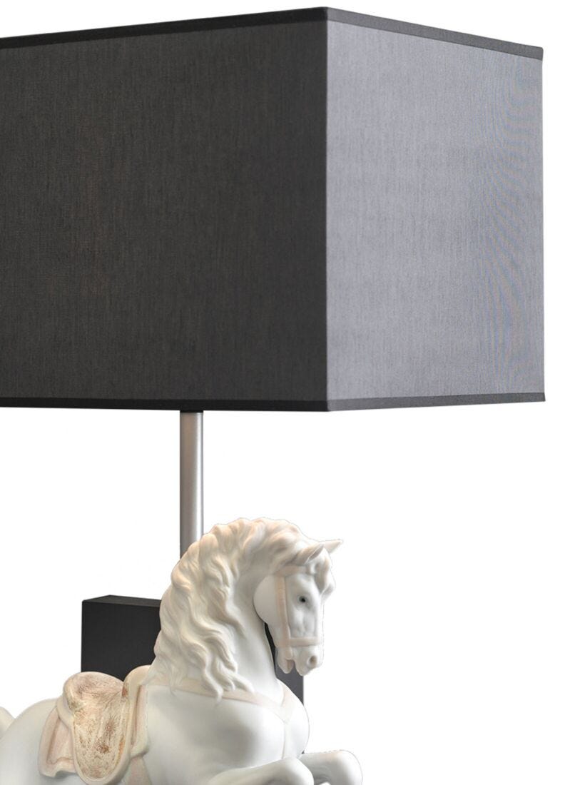Horse on Courbette Table Lamp (UK) in Lladró
