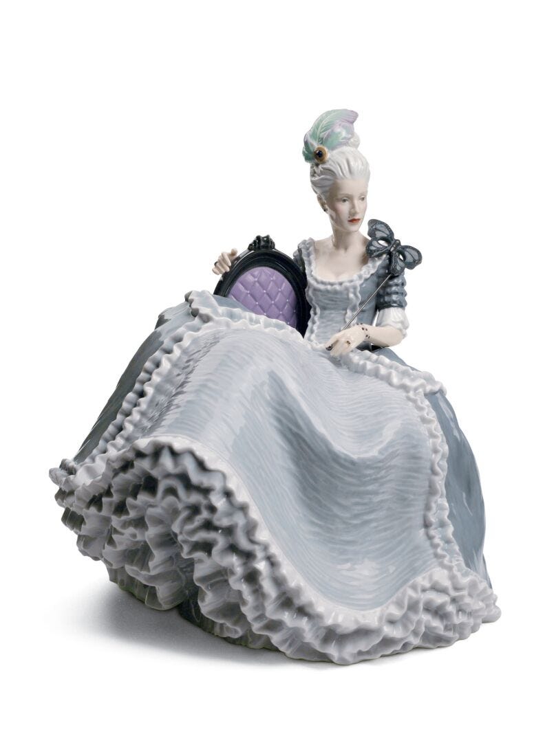 Rococo Lady at The Ball Figurine in Lladró