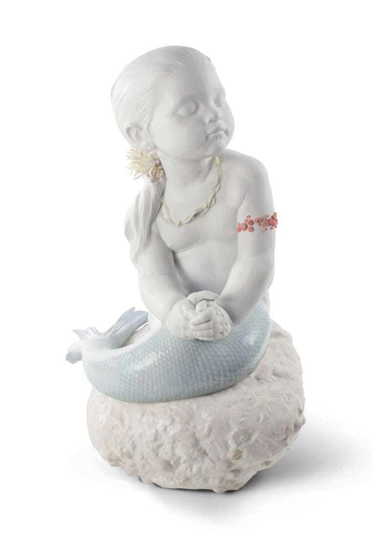 Princess of The Waves Mermaid Figurine. Limited Edition in Lladró
