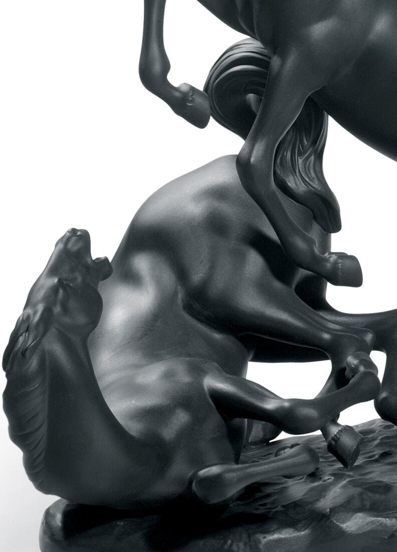 Escultura Grupo de caballos. Serie limitada en Lladró