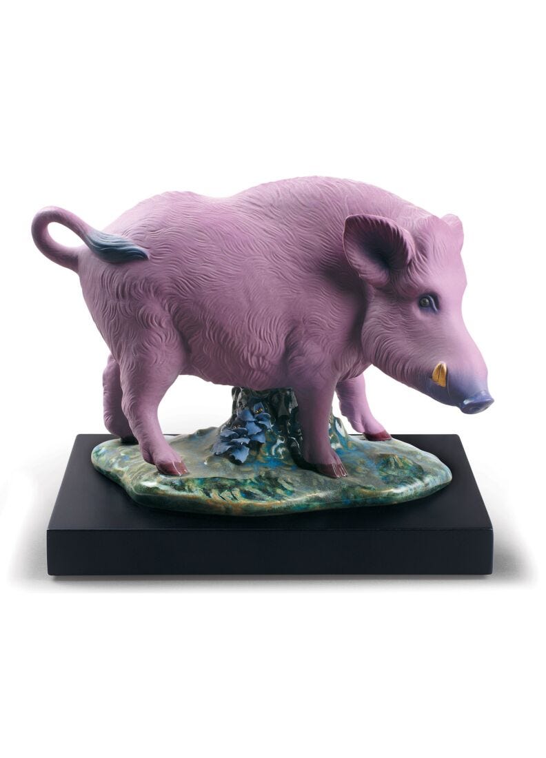 The Boar Figurine. Limited Edition in Lladró