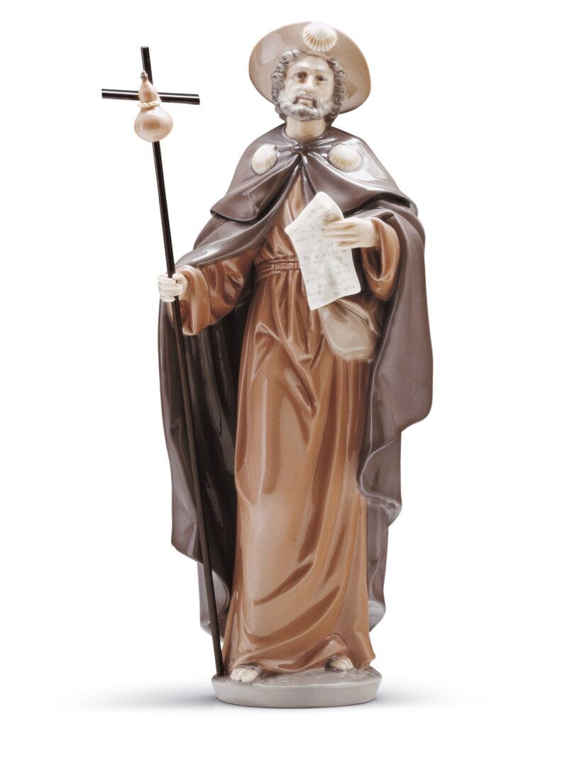 Saint James The Pilgrim Figurine in Lladró