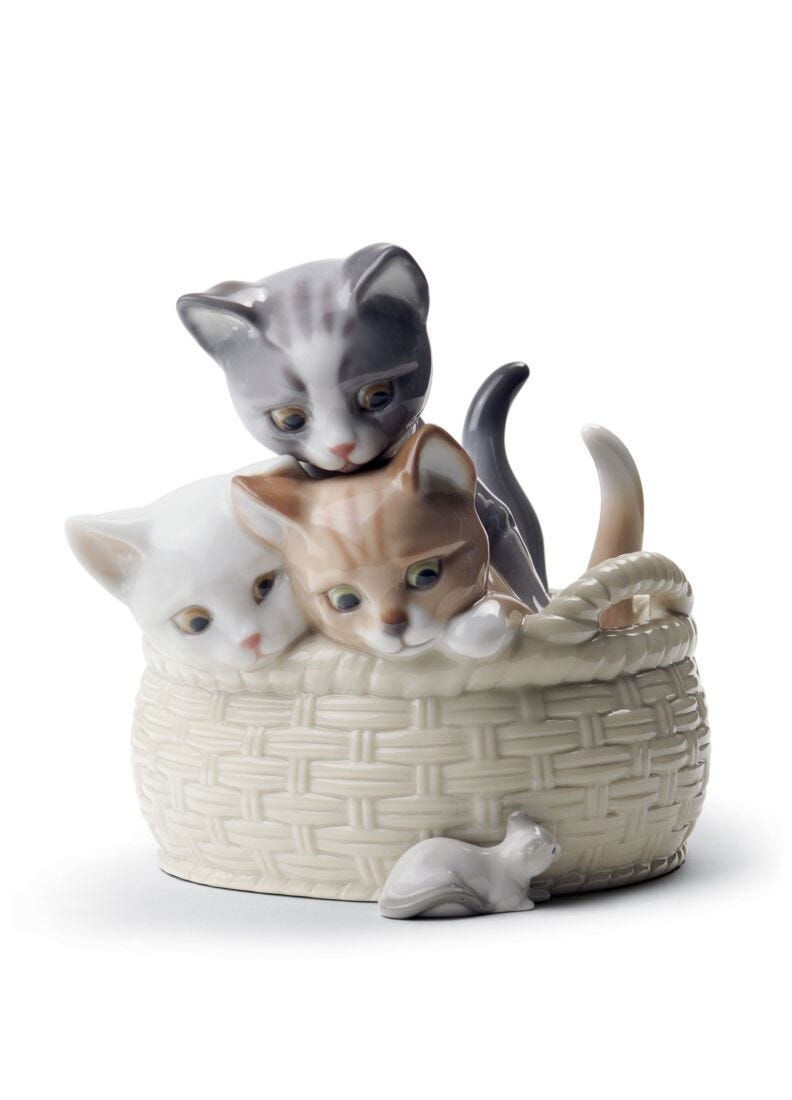 Curious Kittens Figurine - Lladro-Canada