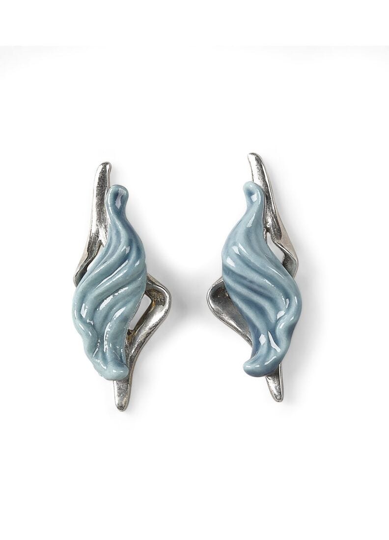 Aquarium Short Earrings in Lladró