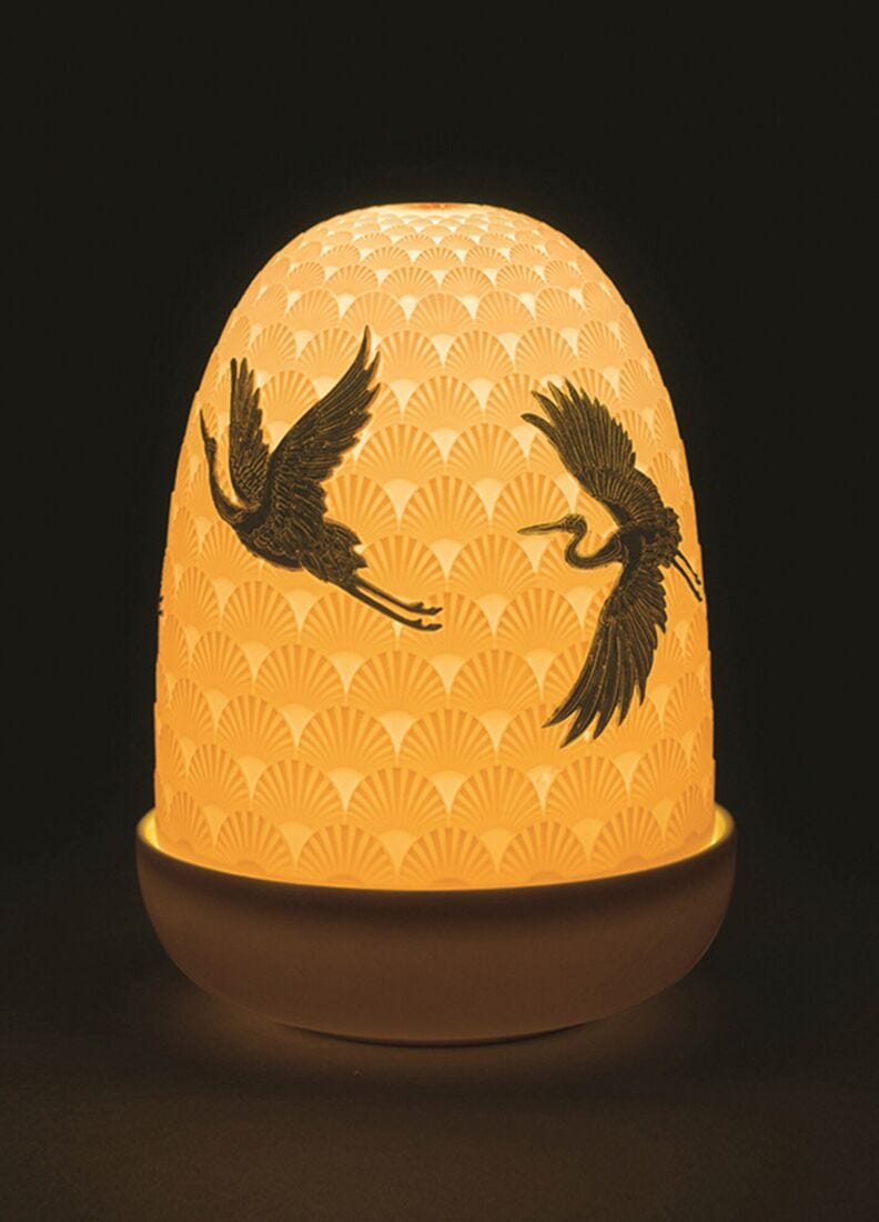 Cranes Dome Table Lamp in Lladró