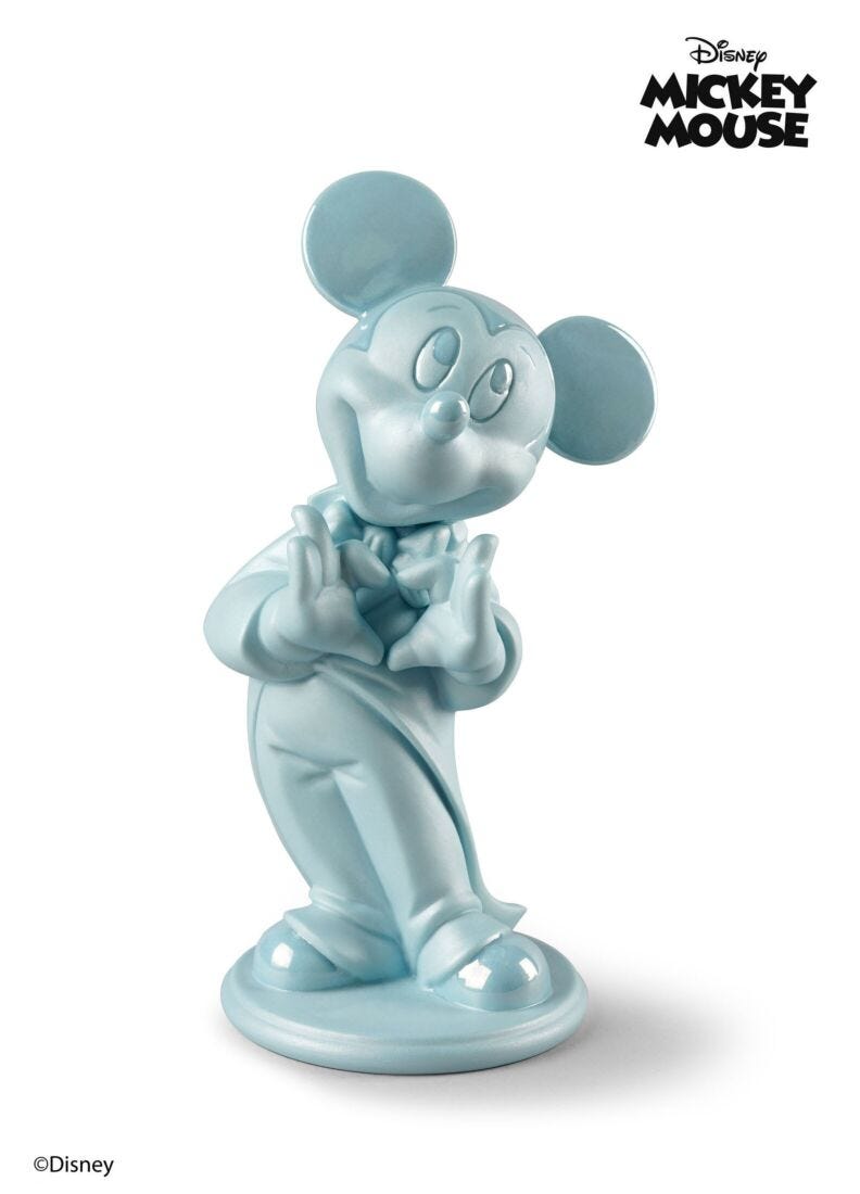 Mickey Mouse Figurine. Blue in Lladró