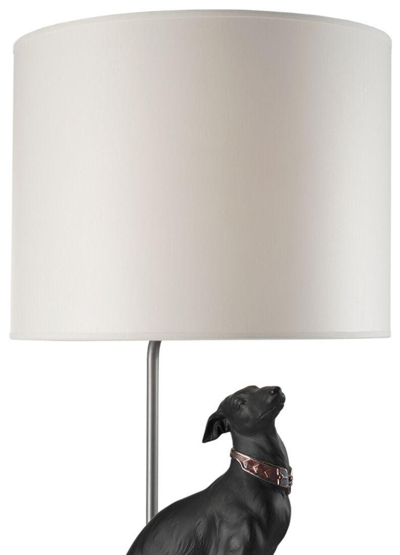 Attentive Greyhound Table Lamp (CE) in Lladró