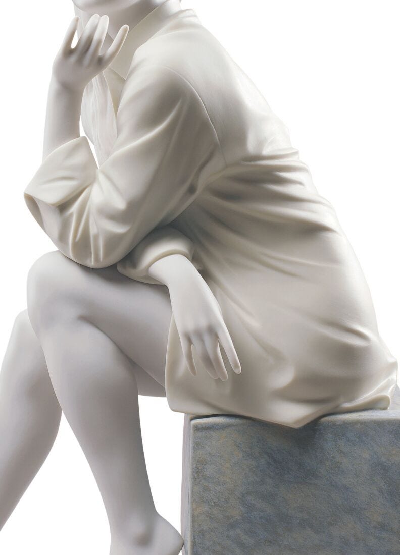 In My Thoughts Woman Figurine, 3 of 5