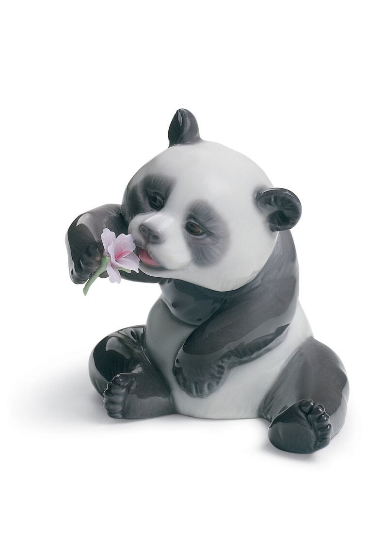 Figura oso Panda feliz en Lladró