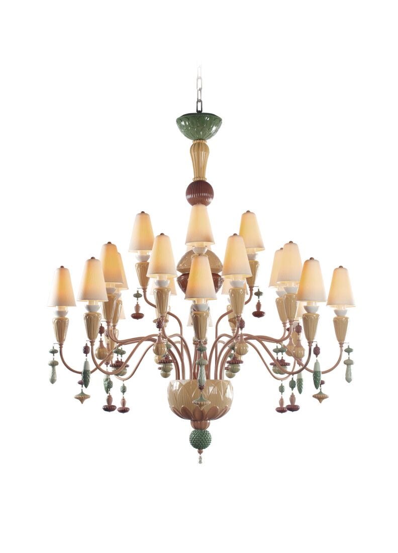 Ivy and Seed 20 Lights Chandelier. Medium Model. Spices (US) in Lladró