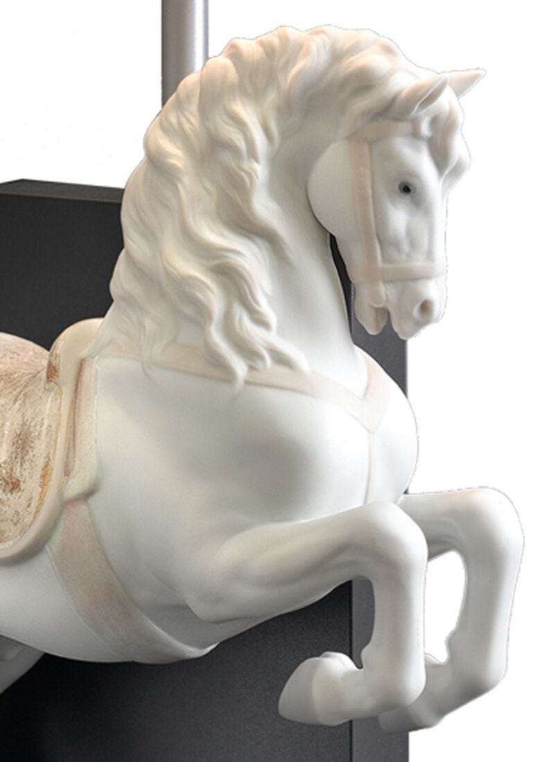 Horse on Courbette Table Lamp UK