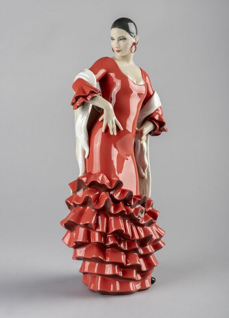 Figurina donna Anima flamenco in Lladró