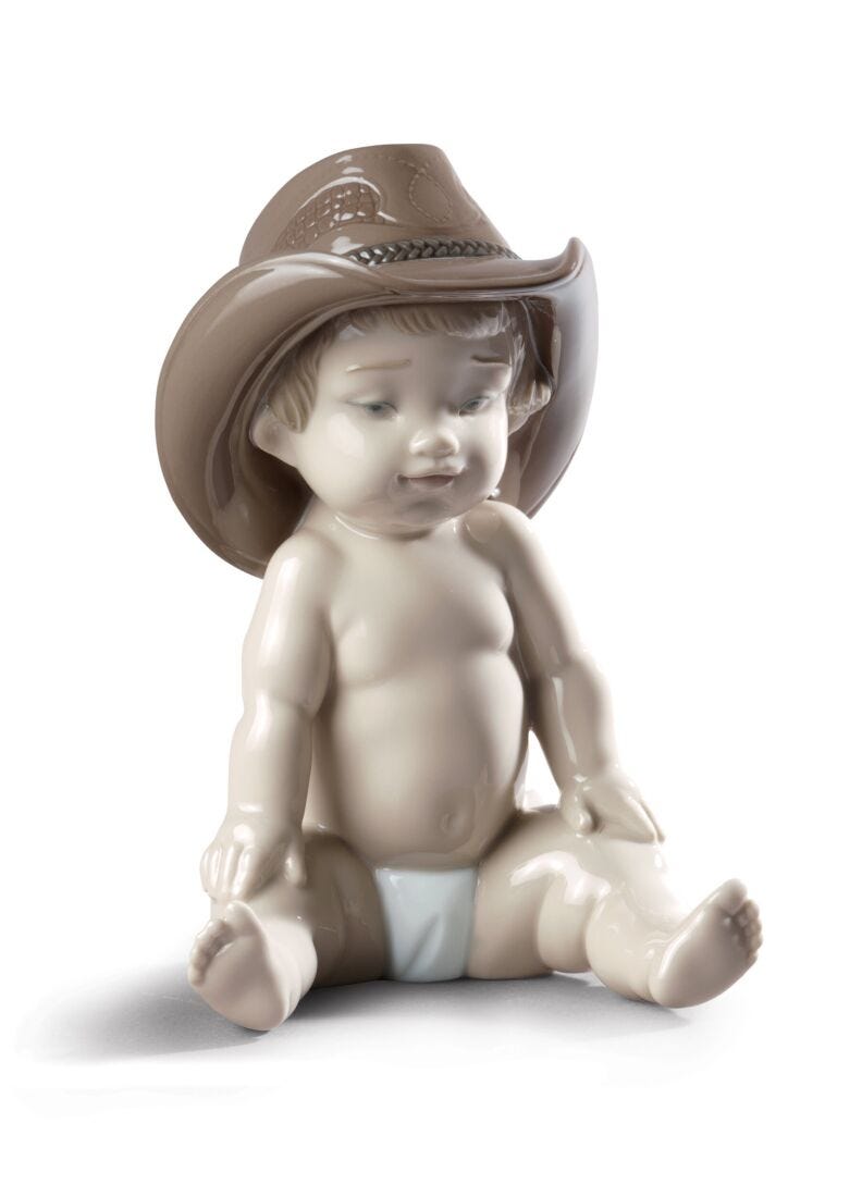 Boy with Cowboy Hat Figurine in Lladró