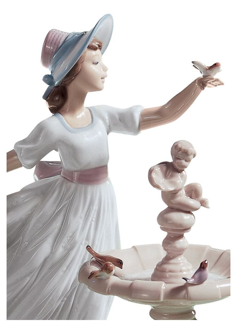Spring Joy Girl Figurine in Lladró